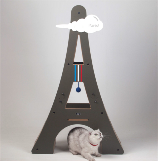 eiffel tower cat scratching board cat climbing frame