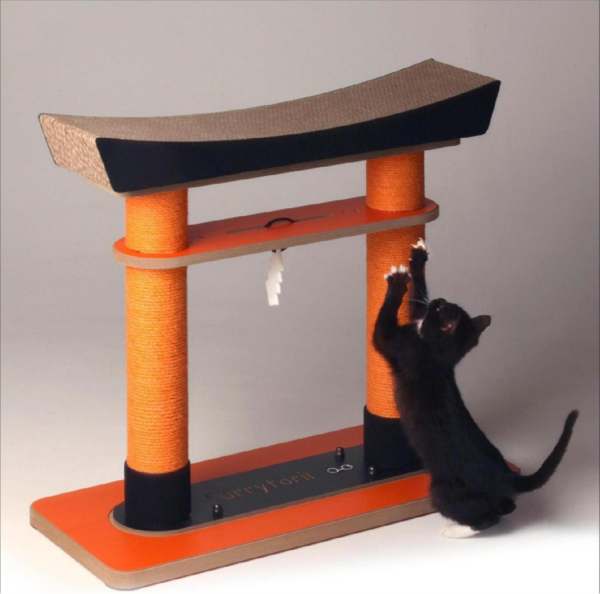 japanese specialty architecture torii cat scratching board (2)