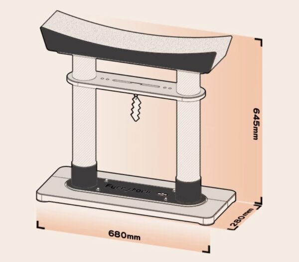 japanese specialty architecture torii cat scratching board (3)