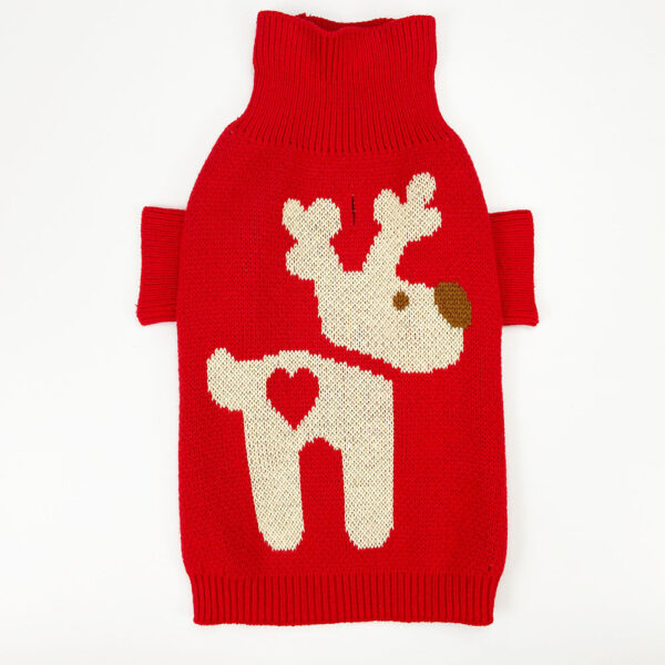 winter knit christmas red dog winter sweater (7)