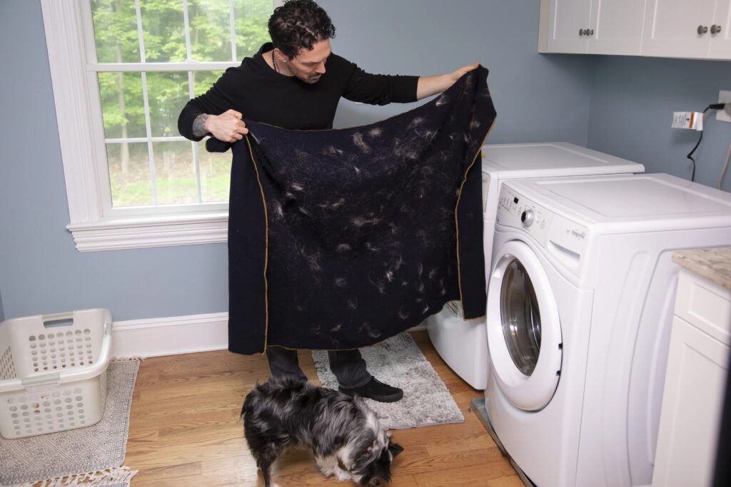 hoe krijg ik hondenbont van kleren